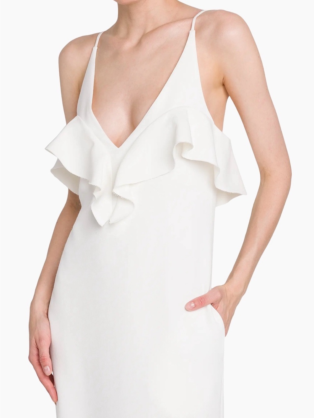 Stella McCartney Ruffle Detail Cocktail Dress